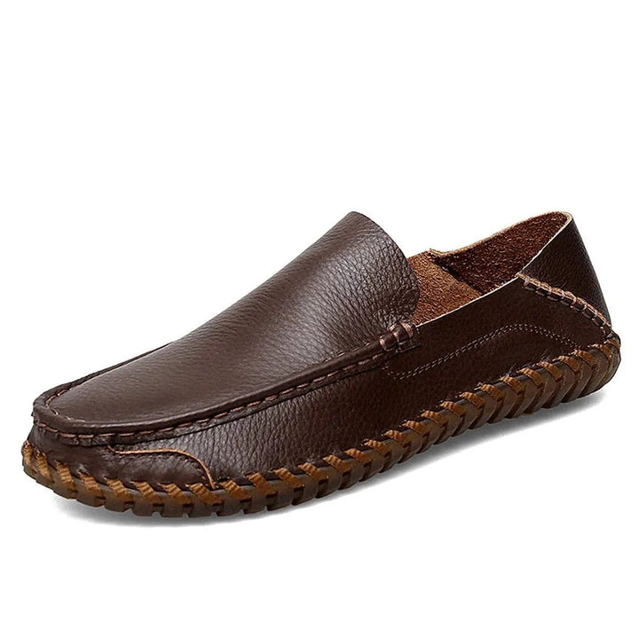 Prescott Leather Loafers with Hand-Finished Stitching