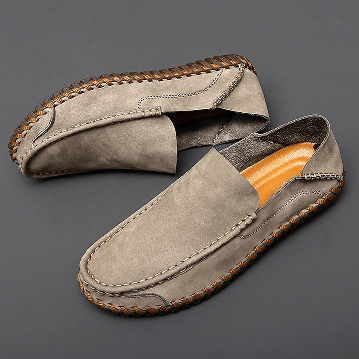 Prescott Leather Loafers with Hand-Finished Stitching