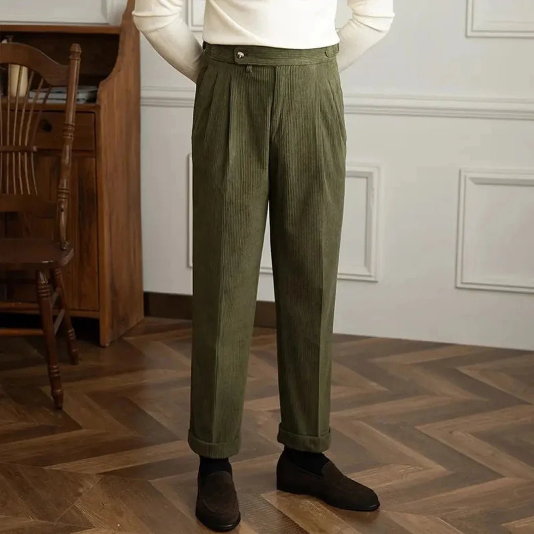 Radcliffe High-Waisted Corduroy Trousers
