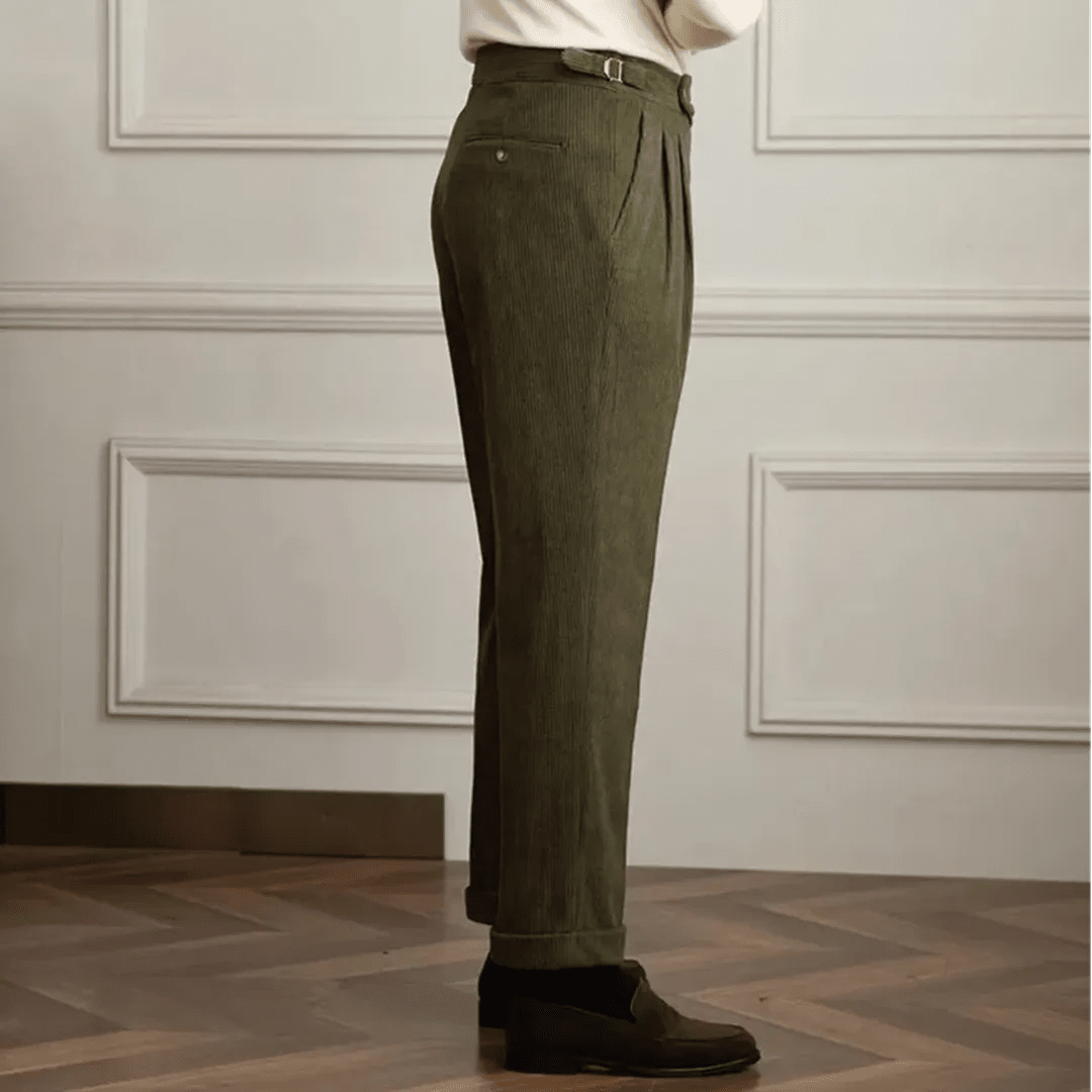 Radcliffe High-Waisted Corduroy Trousers