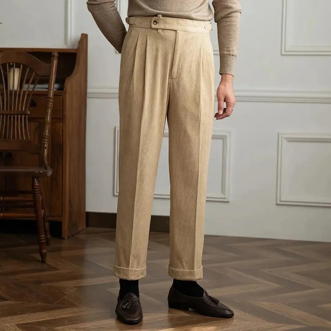 Radcliffe High-Waisted Corduroy Trousers