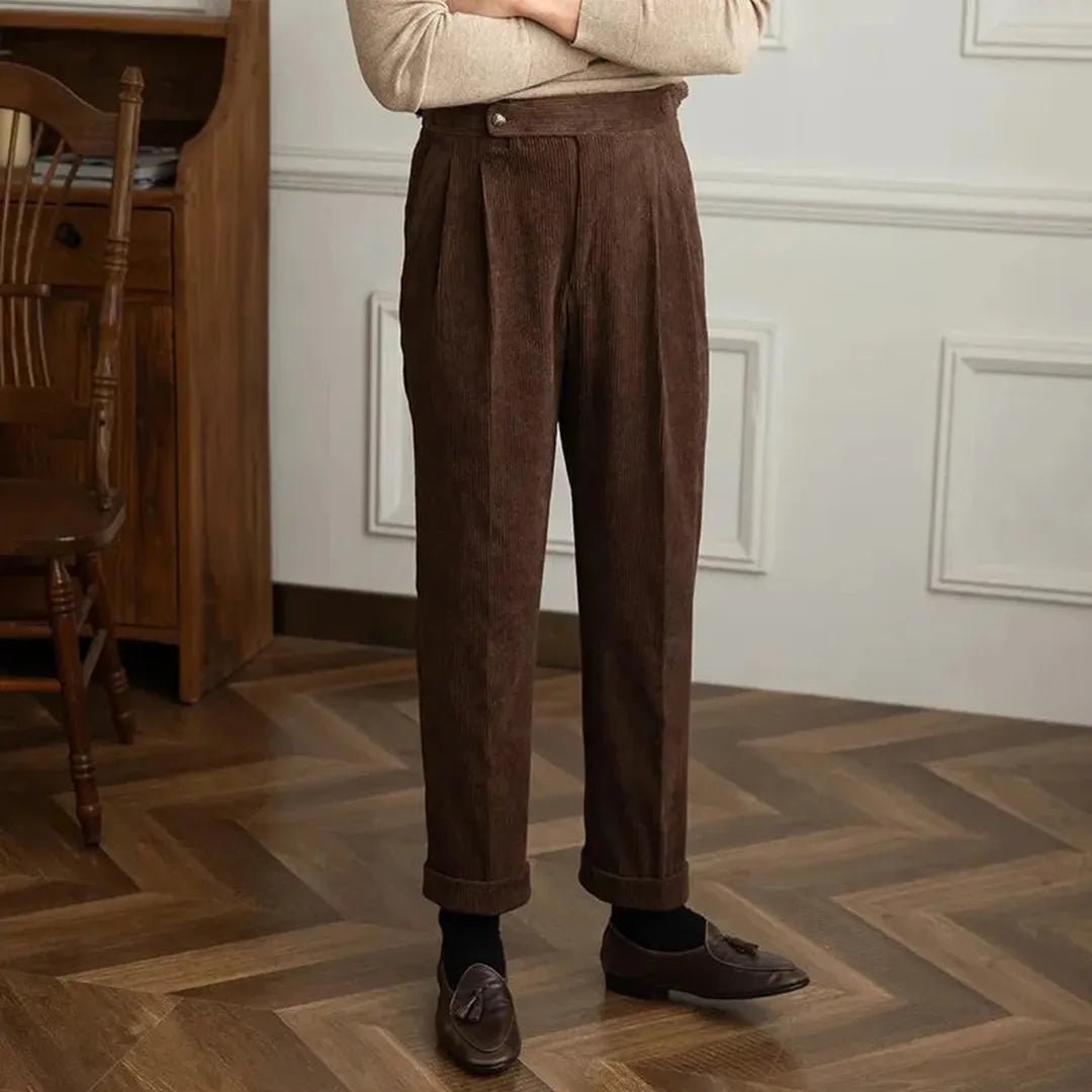 Radcliffe High-Waisted Corduroy Trousers