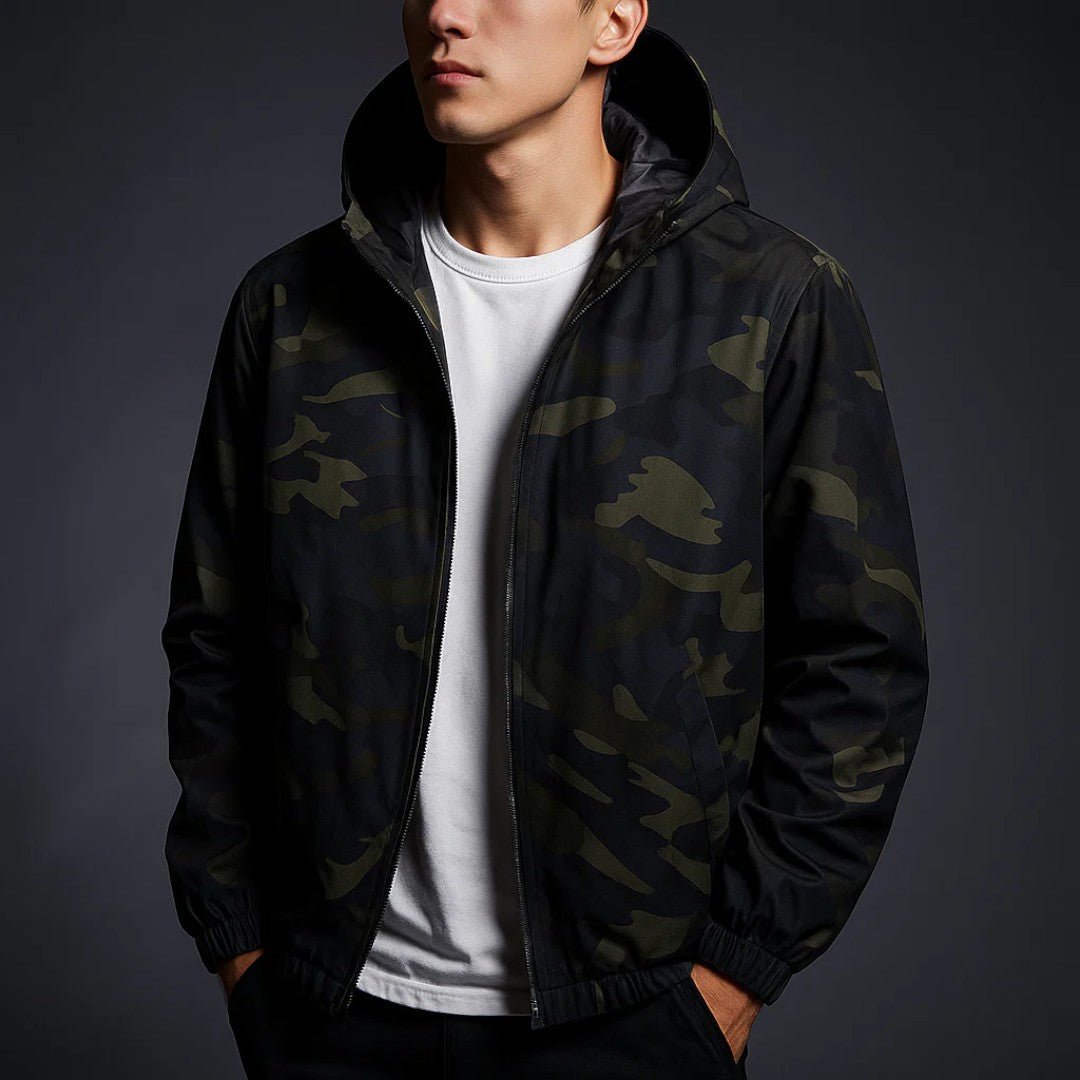 Ranger Camo Hooded Windbreaker