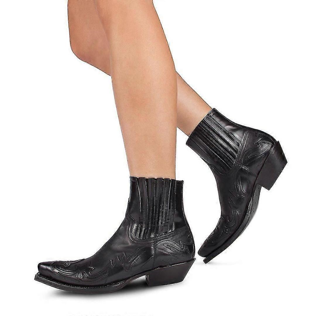 Ridgemont Pointed-Toe Western Chelsea Boots