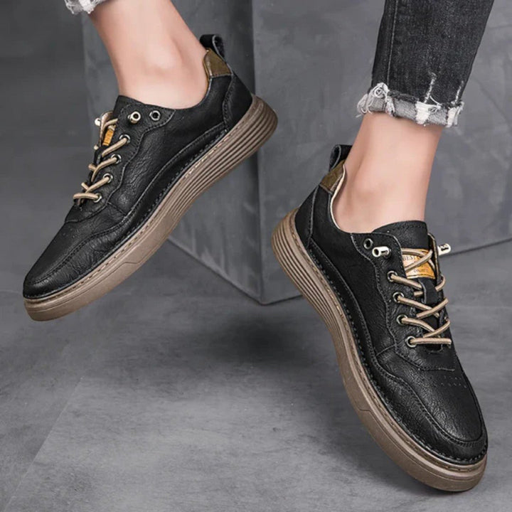 Rivon Low-Profile Leather Sneakers