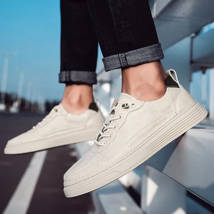 Rivon Low-Profile Leather Sneakers