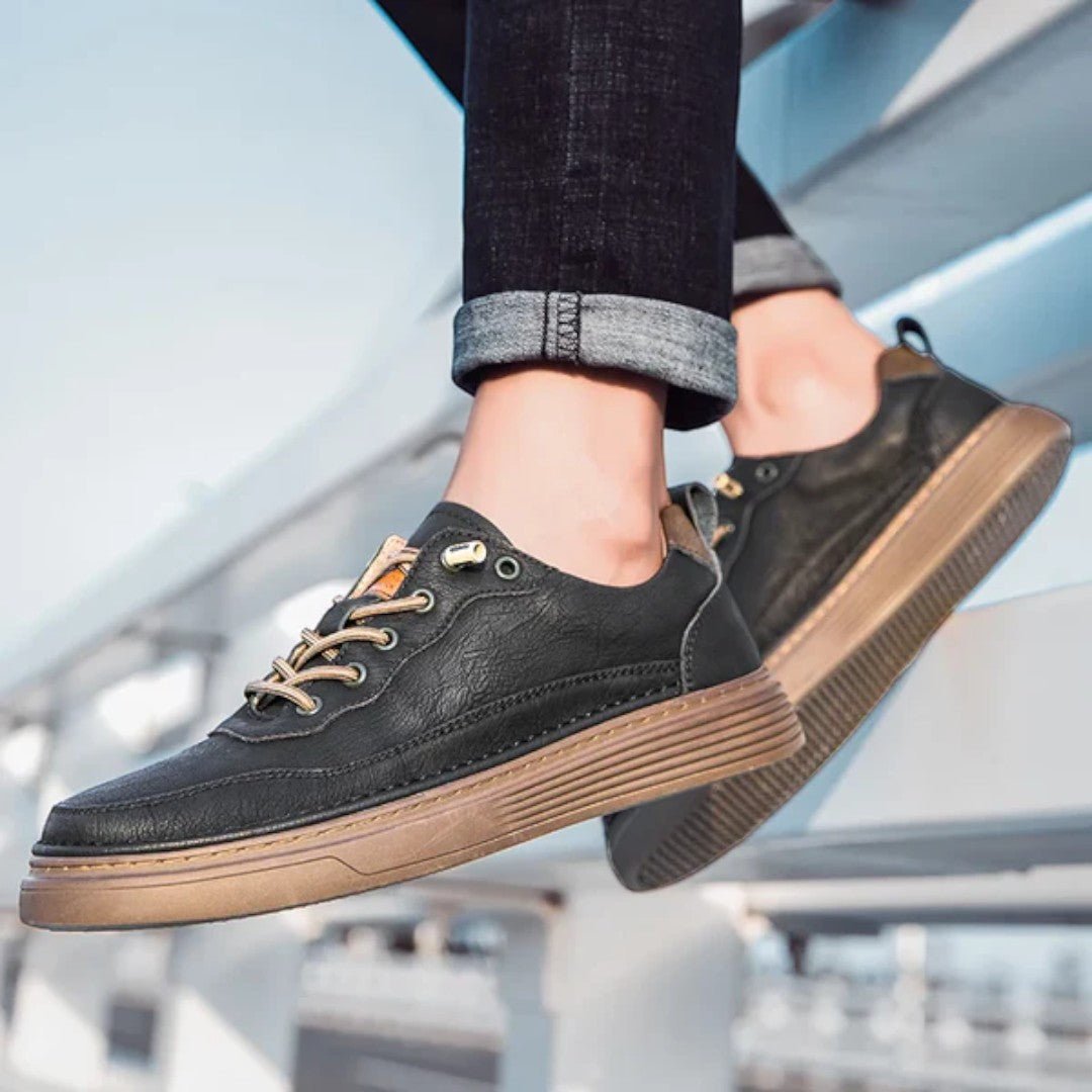 Rivon Low-Profile Leather Sneakers