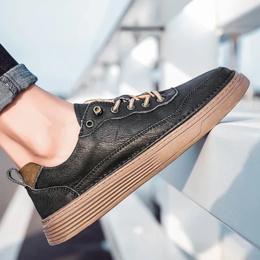 Rivon Low-Profile Leather Sneakers