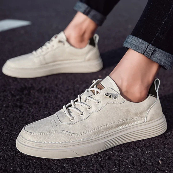 Rivon Low-Profile Leather Sneakers