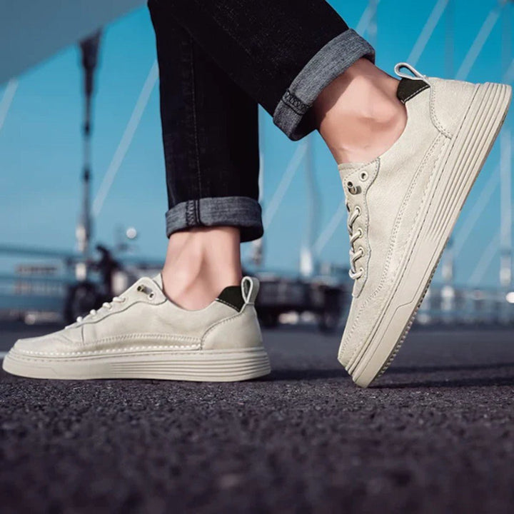 Rivon Low-Profile Leather Sneakers