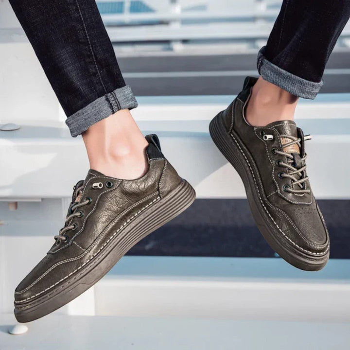 Rivon Low-Profile Leather Sneakers