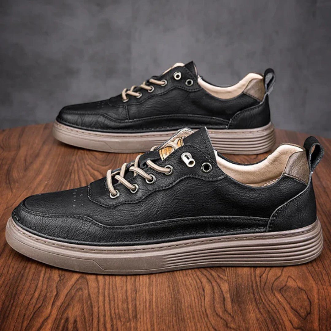 Rivon Low-Profile Leather Sneakers