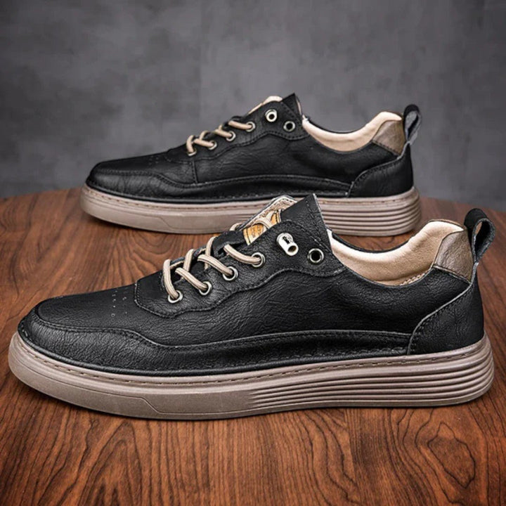 Rivon Low-Profile Leather Sneakers