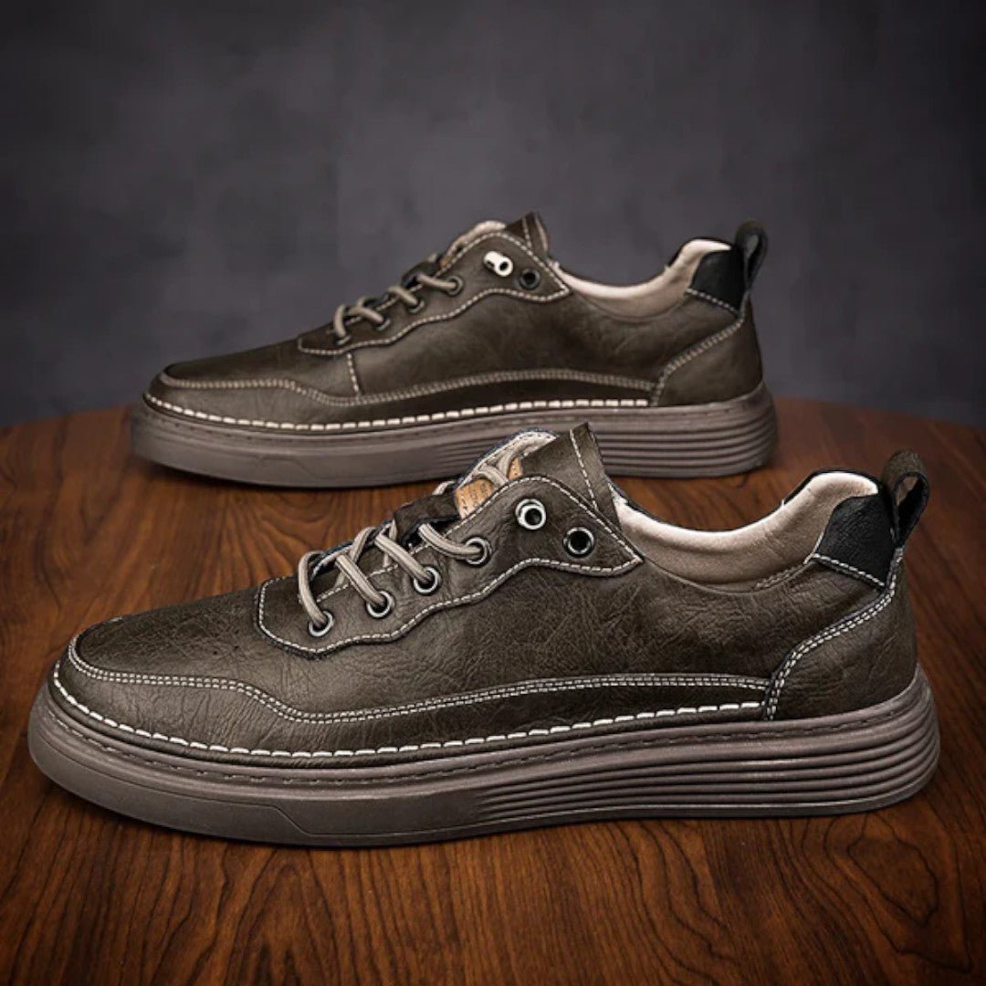 Rivon Low-Profile Leather Sneakers