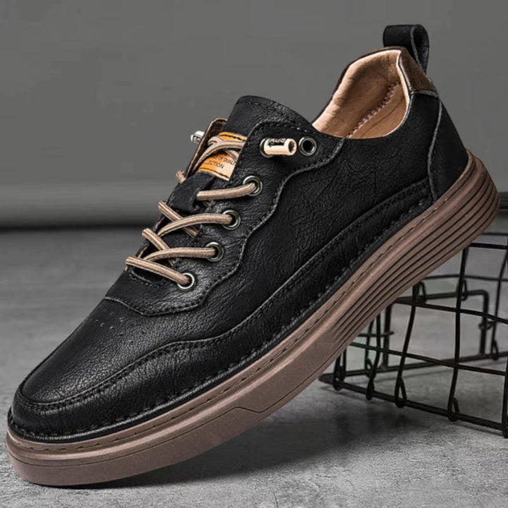 Rivon Low-Profile Leather Sneakers