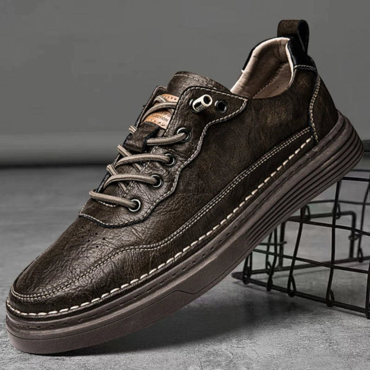Rivon Low-Profile Leather Sneakers