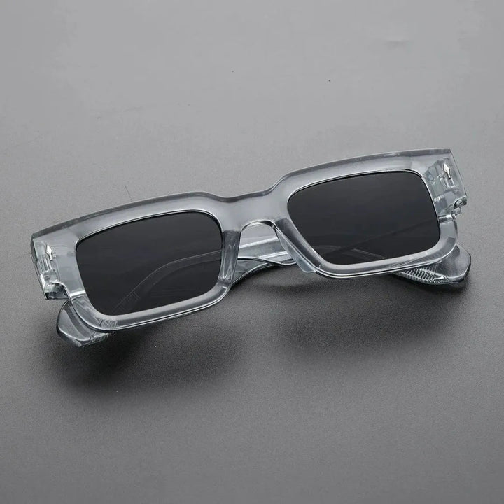 Rutherford Bold-Frame Rectangular Sunglasses