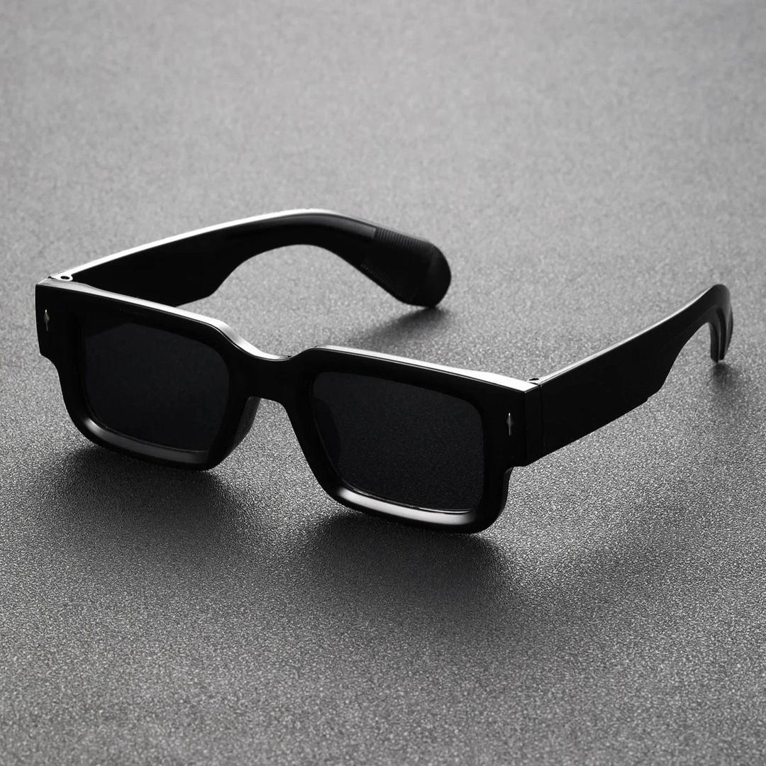Rutherford Bold-Frame Rectangular Sunglasses