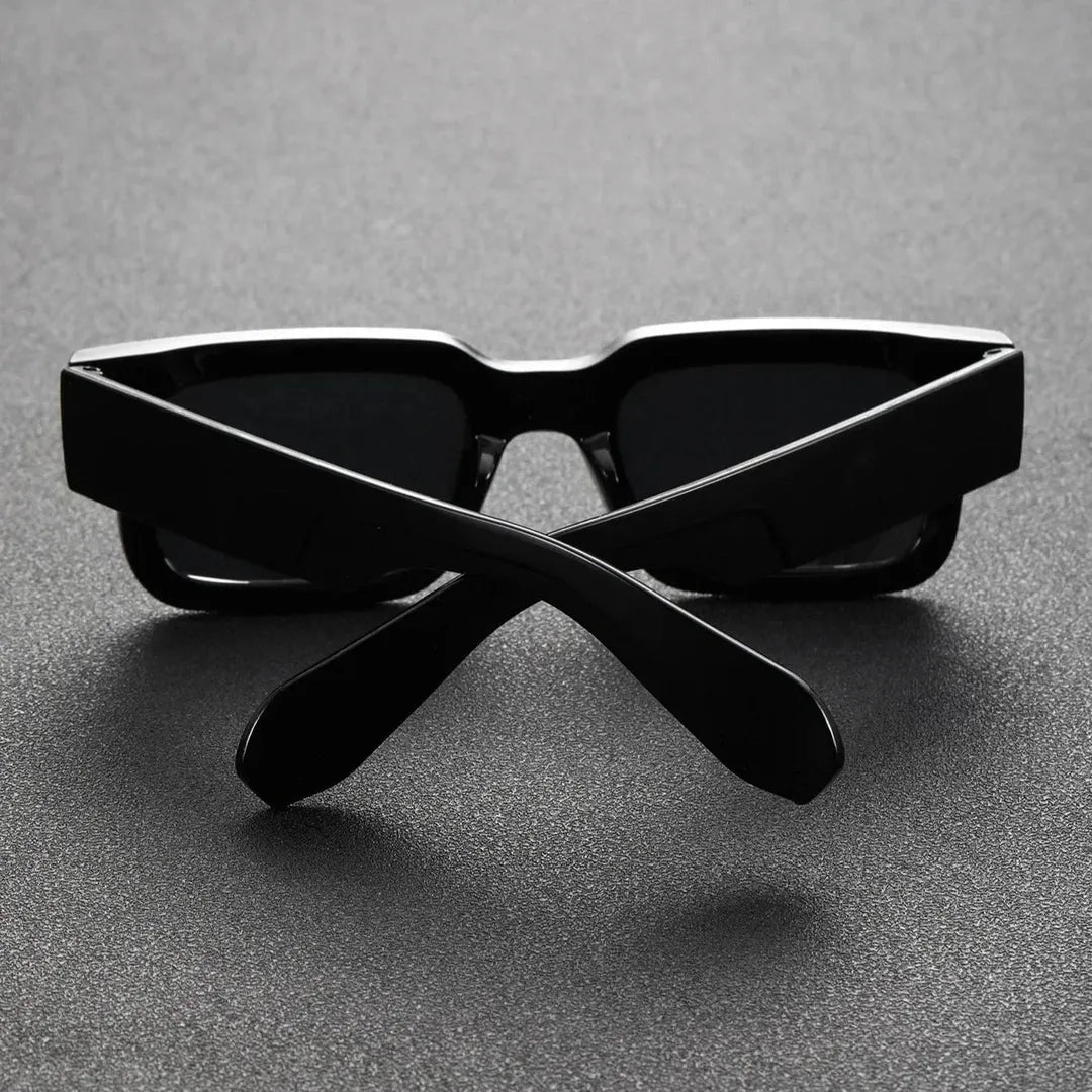 Rutherford Bold-Frame Rectangular Sunglasses