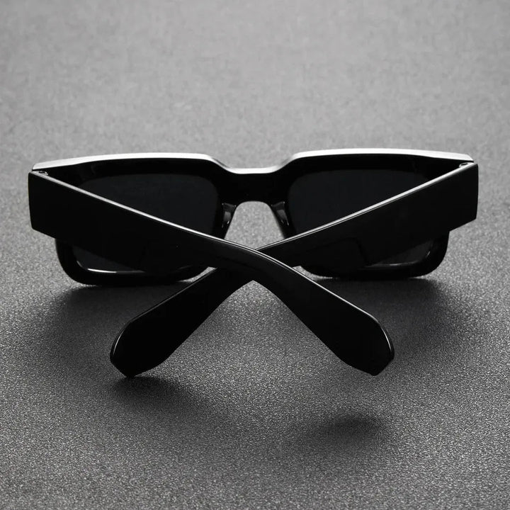 Rutherford Bold-Frame Rectangular Sunglasses