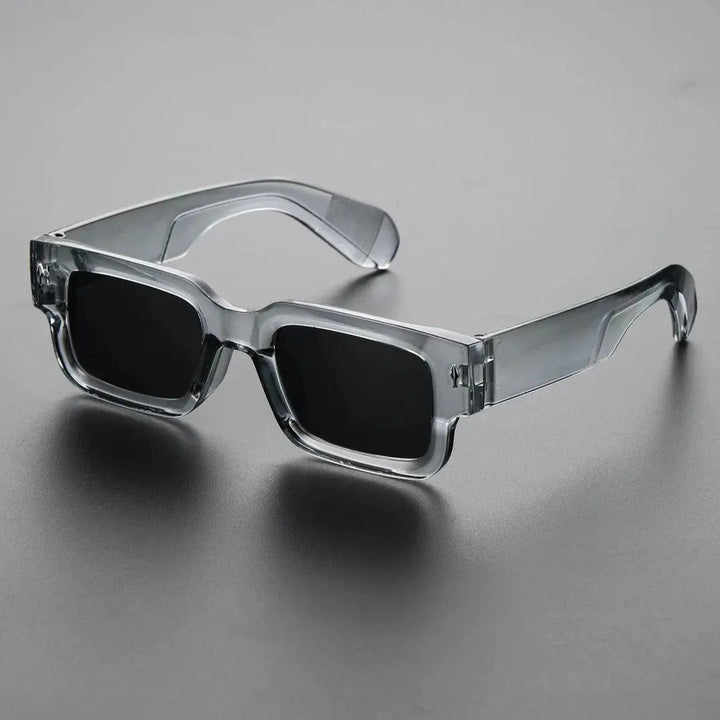 Rutherford Bold-Frame Rectangular Sunglasses