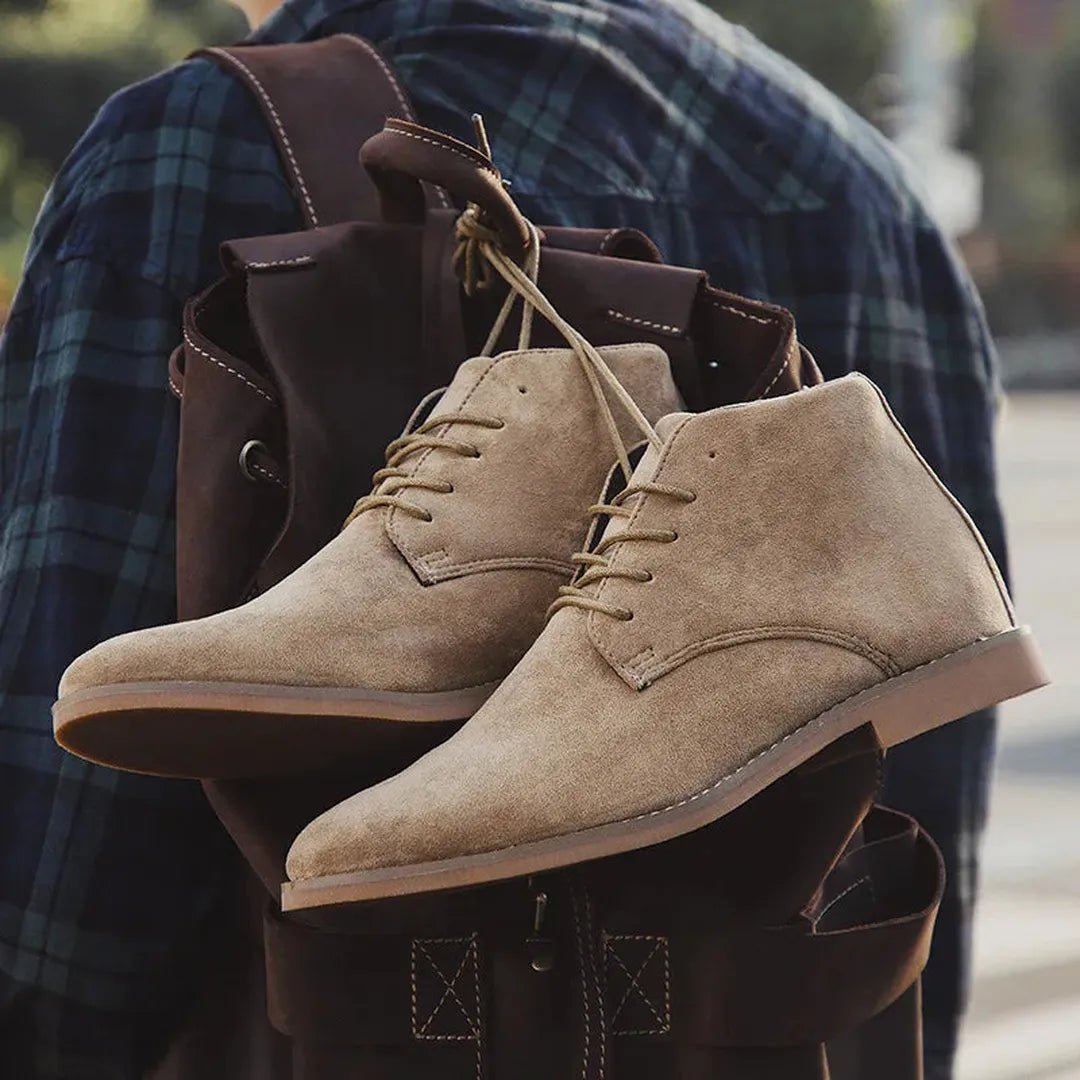 Sutter Suede Lace-Up Chelsea Boots
