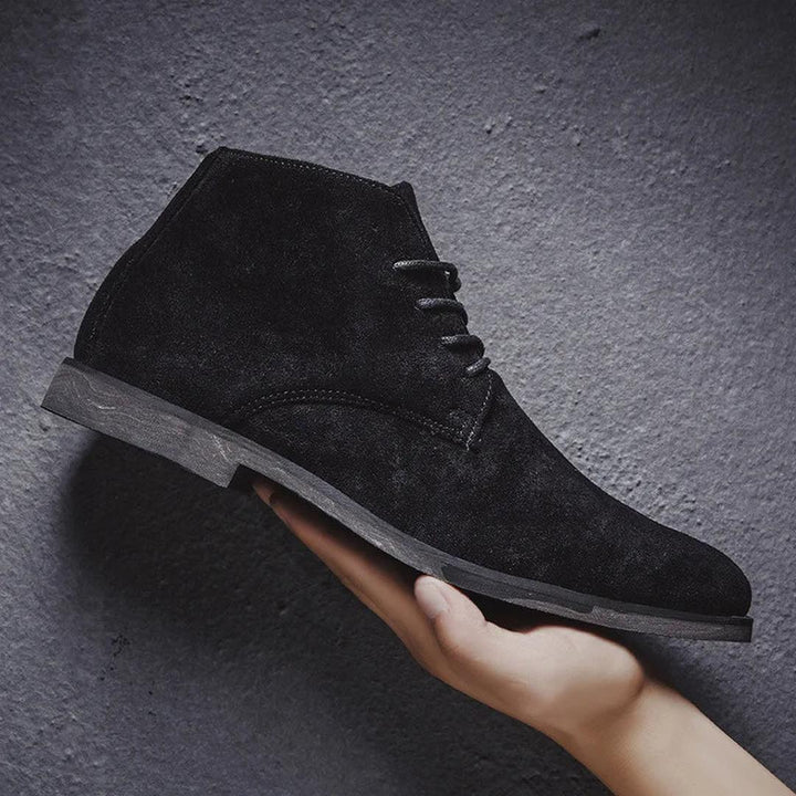 Sutter Suede Lace-Up Chelsea Boots