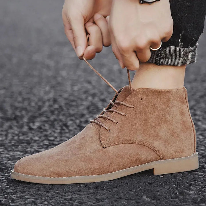 Sutter Suede Lace-Up Chelsea Boots