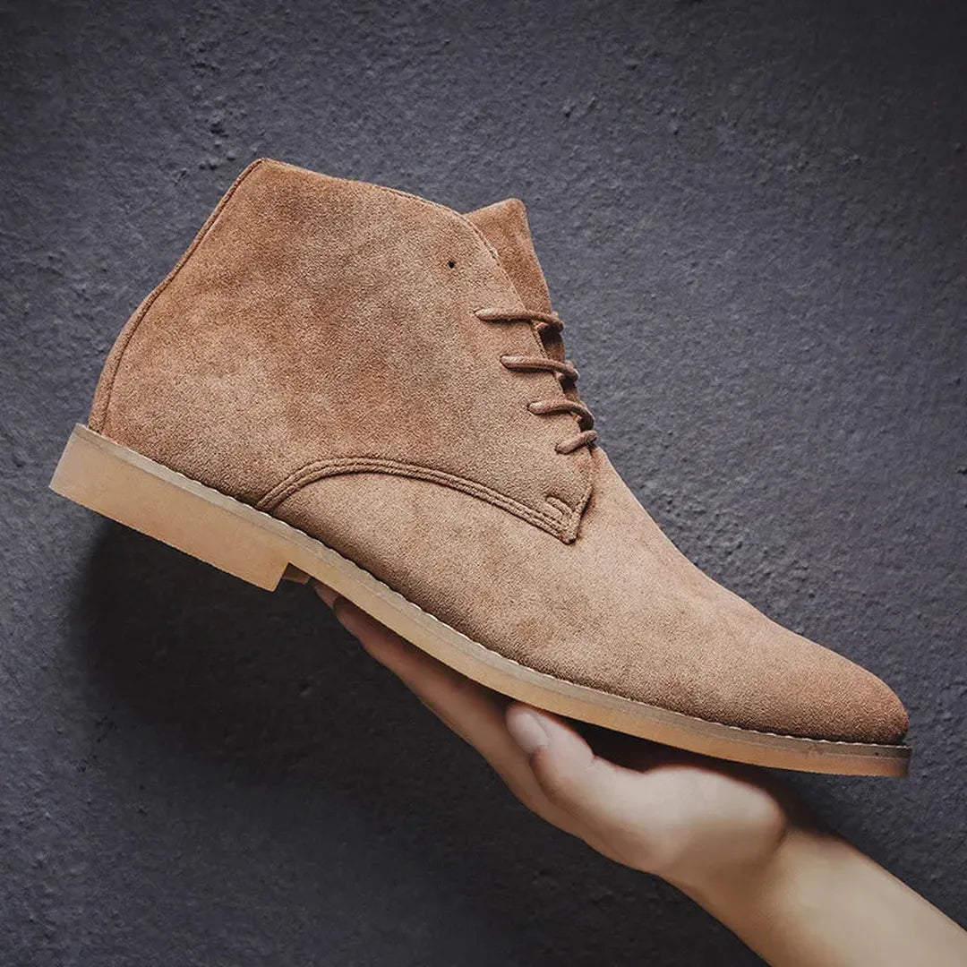 Sutter Suede Lace-Up Chelsea Boots