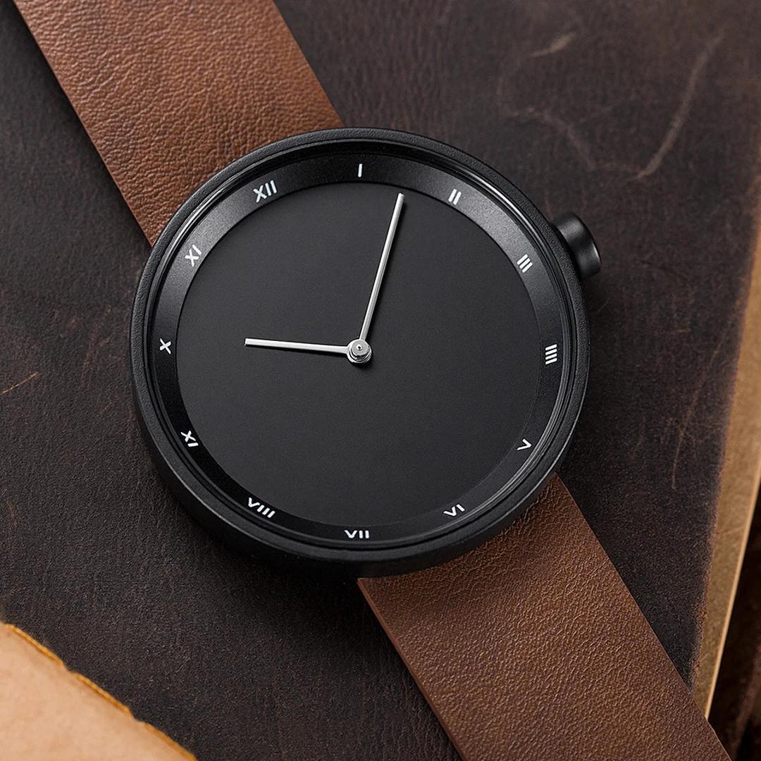 Whitmore Minimalist Watch with Leather Band