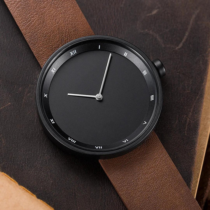 Whitmore Minimalist Watch with Leather Band