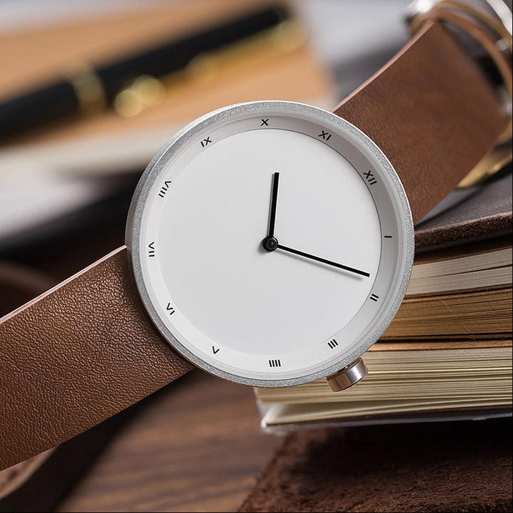 Whitmore Minimalist Watch with Leather Band
