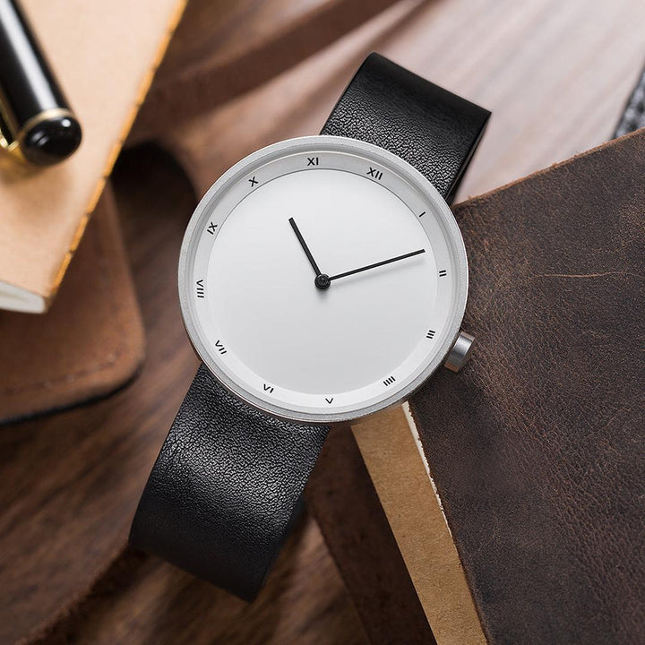 Whitmore Minimalist Watch with Leather Band